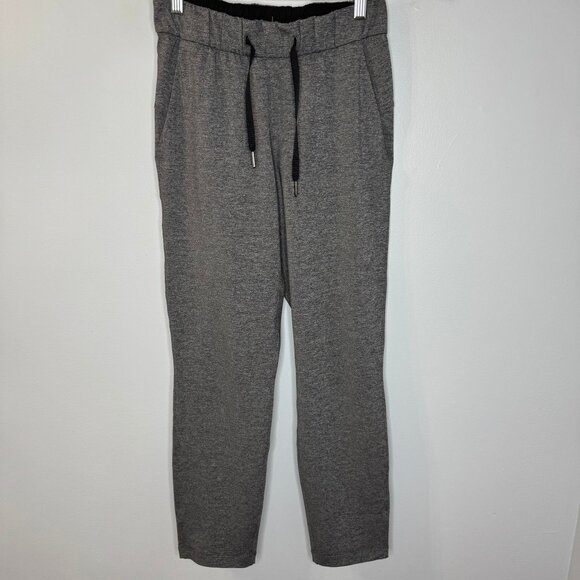Lululemon Pants On The Fly 27" Heathered Black Women’s 2 - Picture 1 of 10